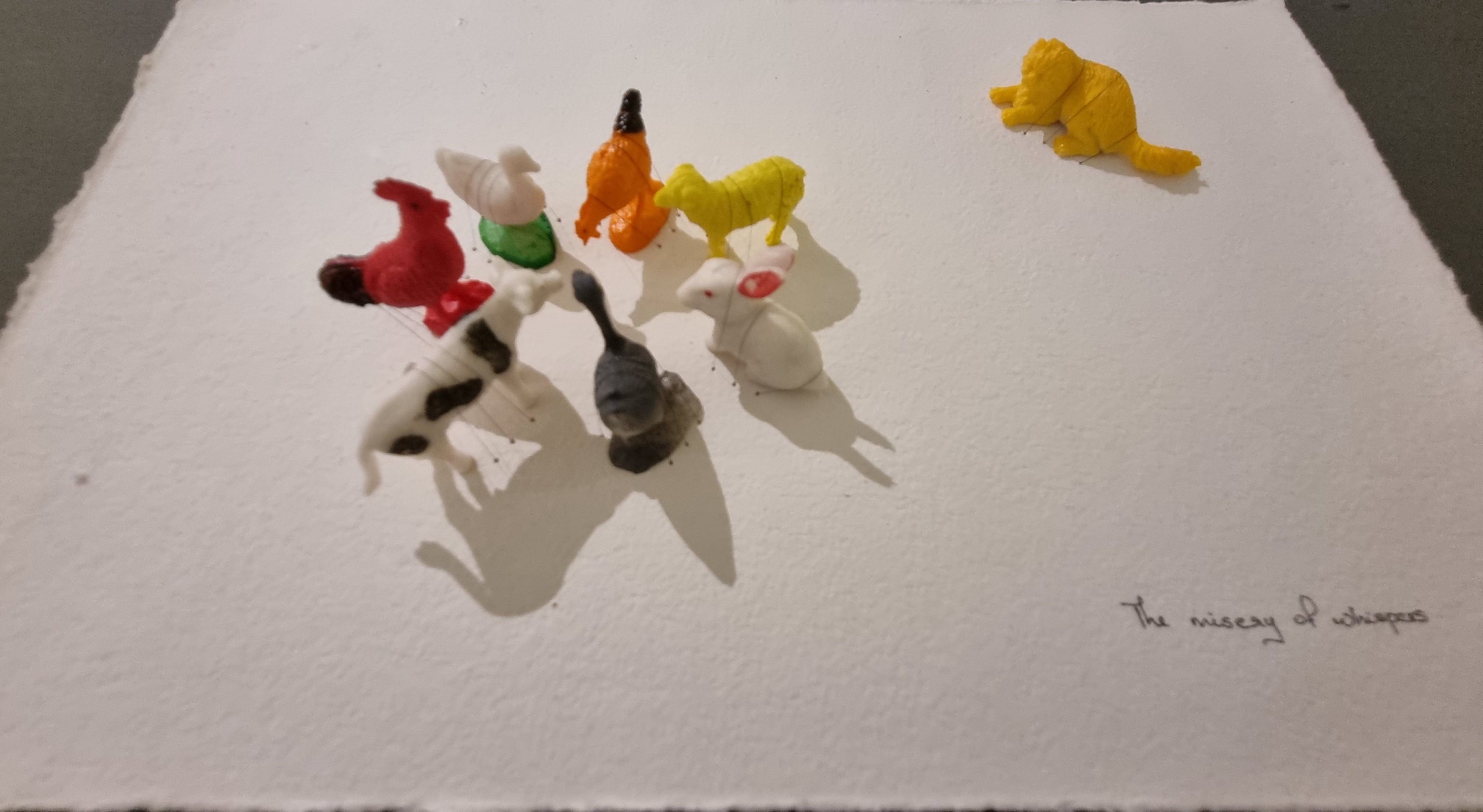 Indu Antony, installation, plastic toys