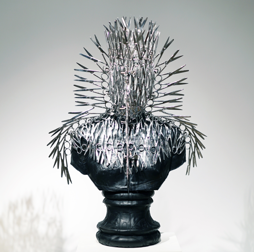 Mahbubur Rahman, leather , surgical scissors, Lonely King
