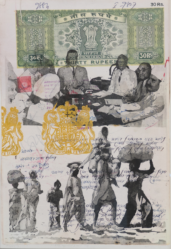 Mahbubur Rahman , Dislocation, drawing and digital print