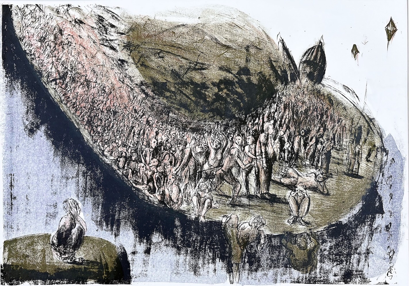 Rahul Ghosh, lithography, political satire