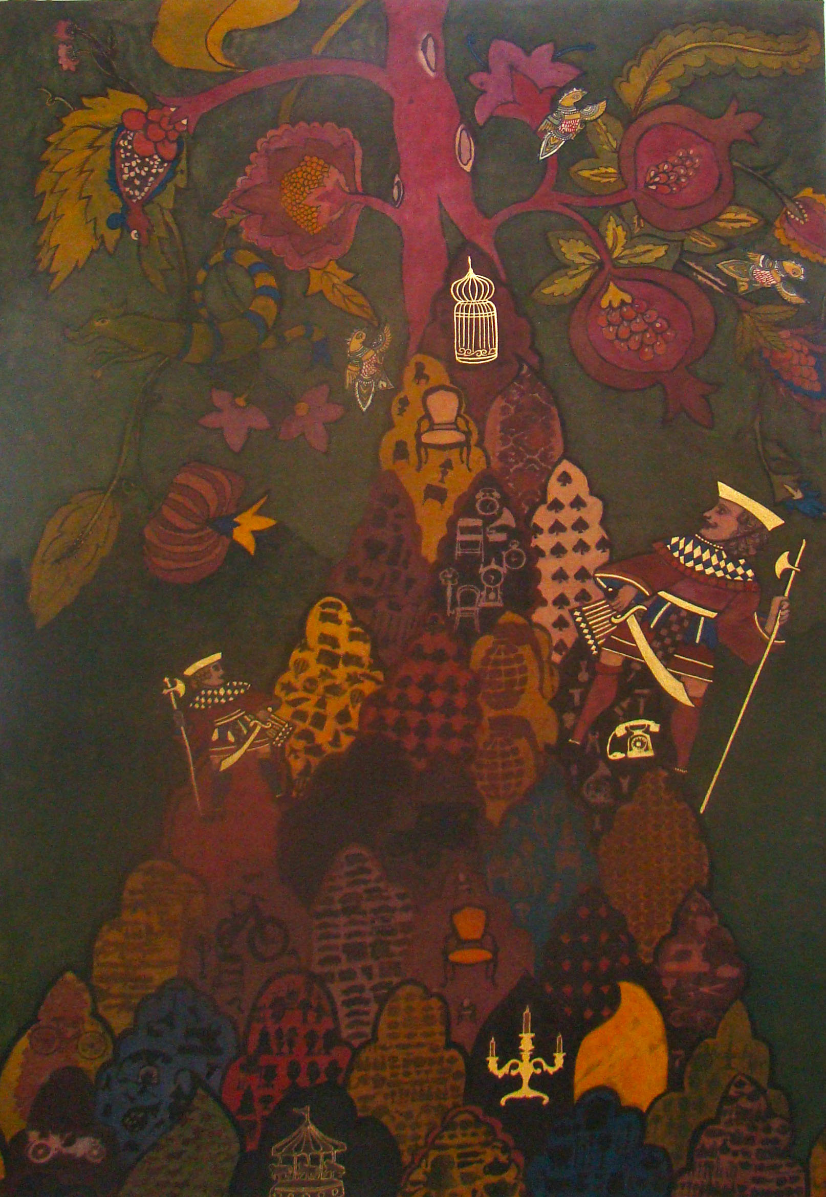 Lavanya Mani, natural pigment on cotton fabric