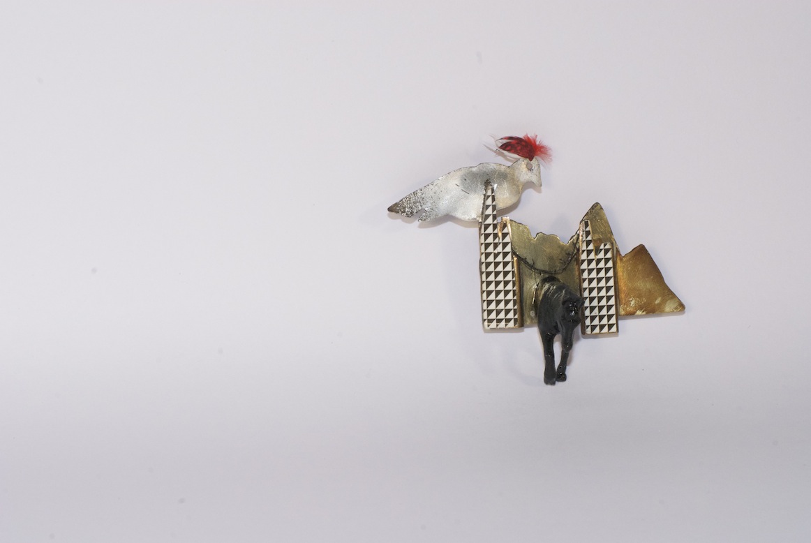 Masooma Syed, silver brass found object sculpture