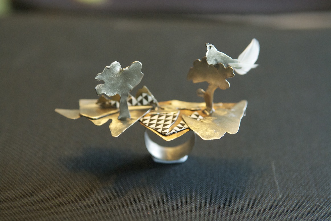 Masooma Syed, silver brass found object sculpture