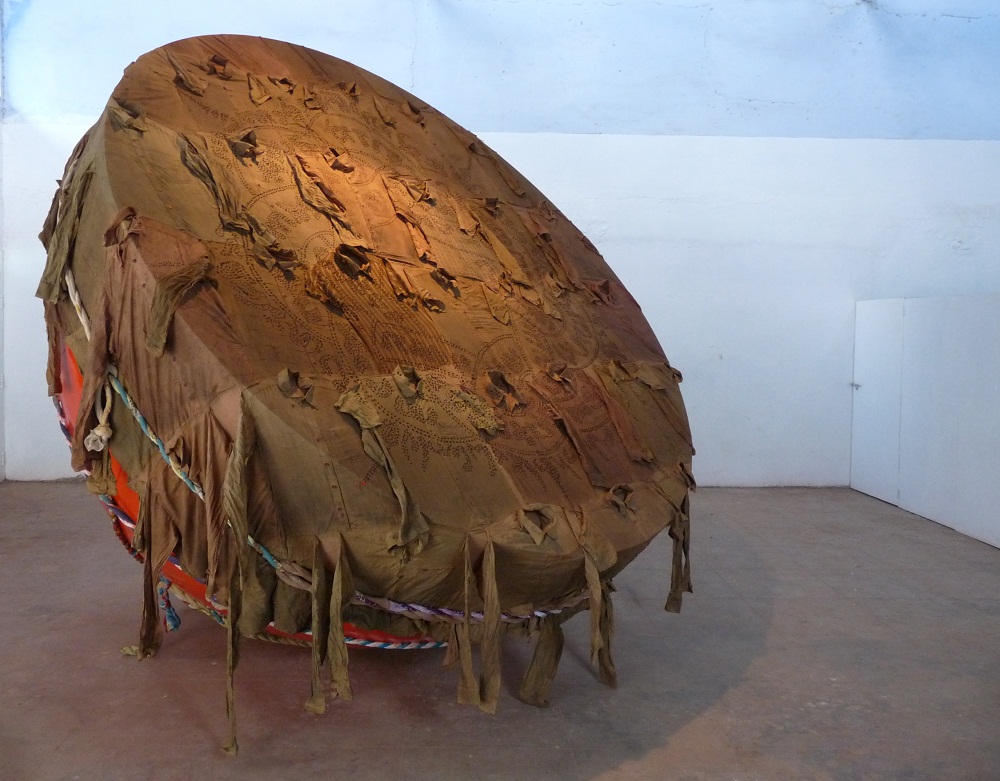 Sandip Pisalkar, Iron sheet & cloth sculpture