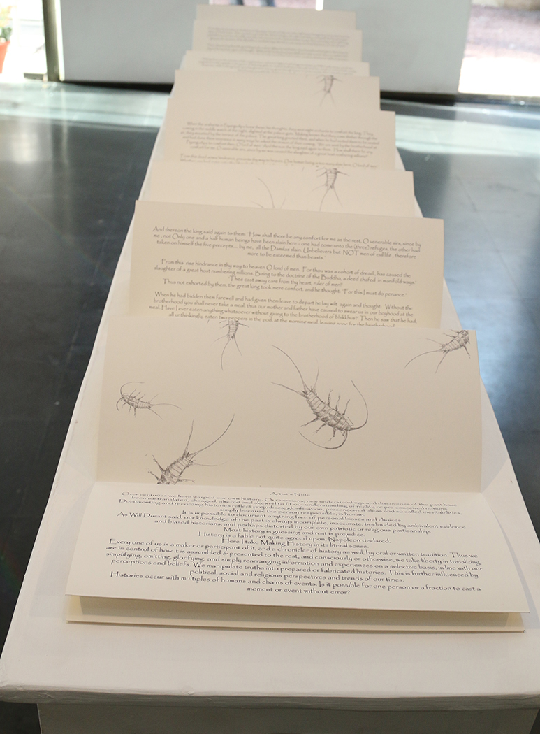 Layla Gonaduwa, accordion book, archival print