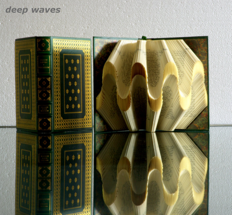 Banoo Batliboi, Vintage leather bound books folded anew