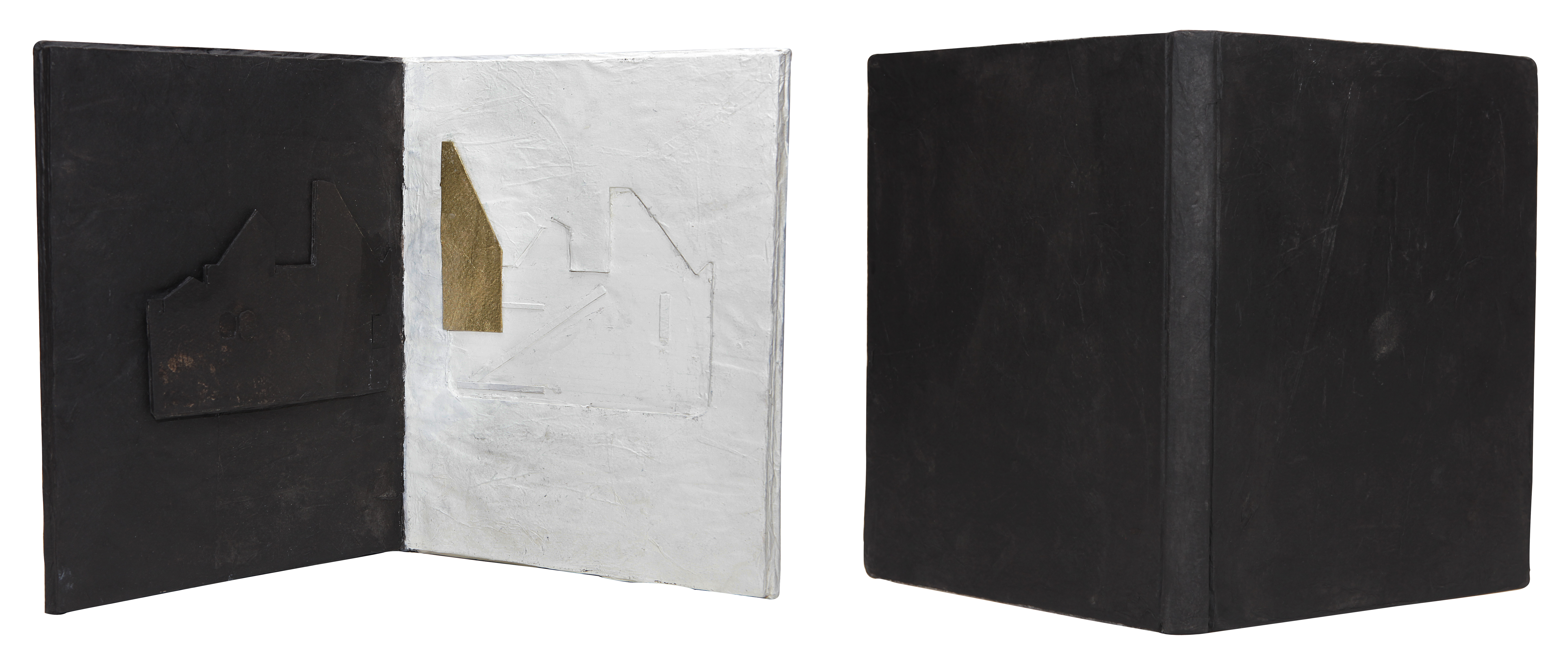Tanmoy Samanta, Recycled book, paperboard & gouache