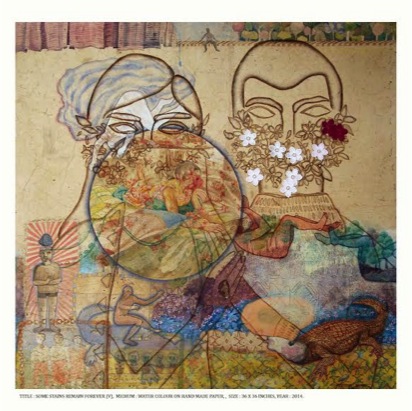 Debasree Das, Water color on hand made paper