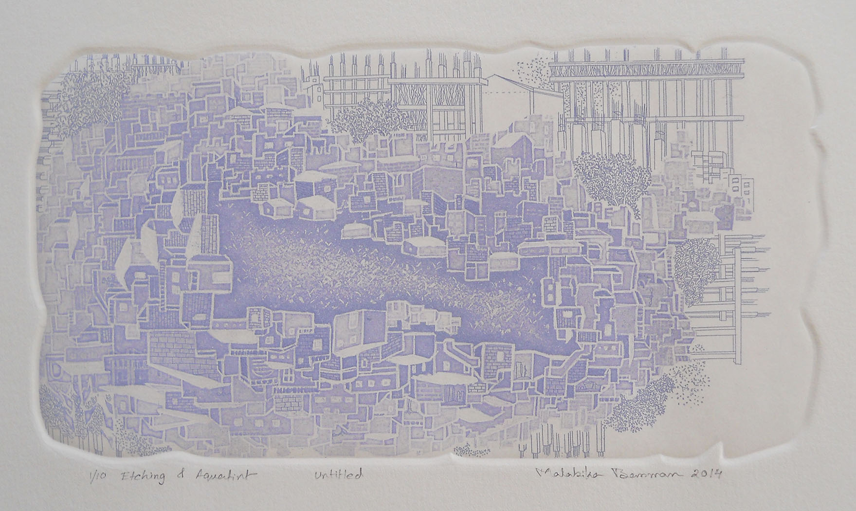 Malabika Barman, Etching and aquatint on paper
