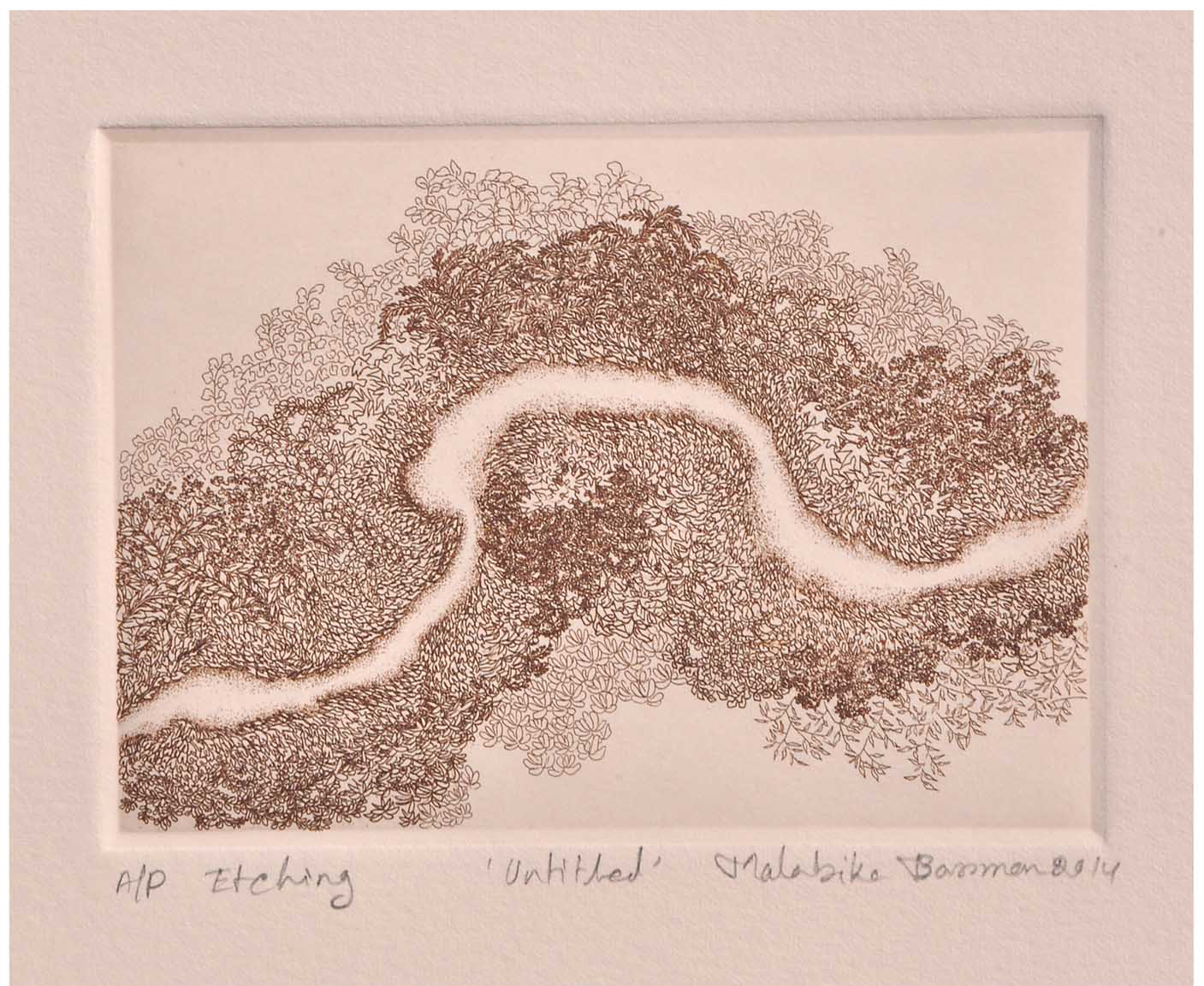 Malabika Barman, Etching on paper