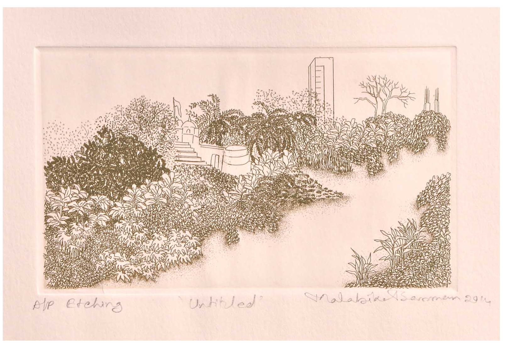 Malabika Barman, Etching on paper