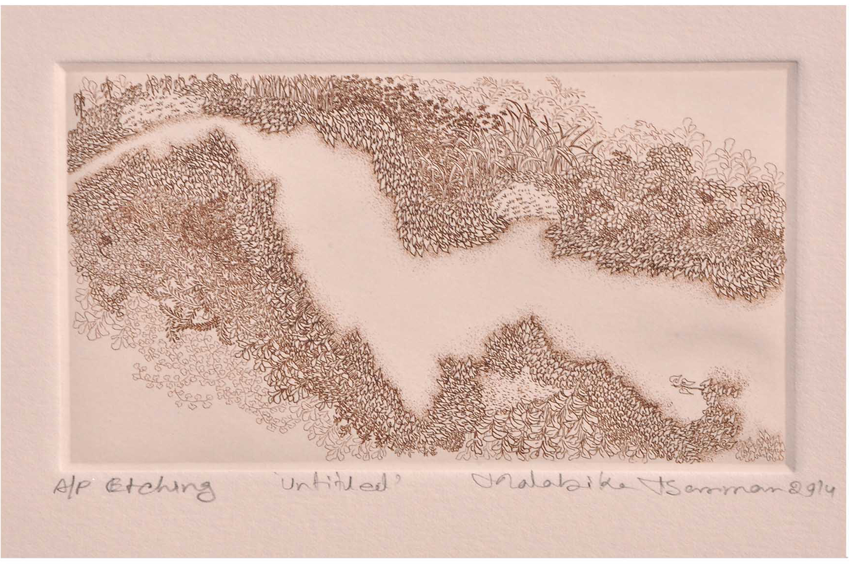 malabika Barman, Etching on paper