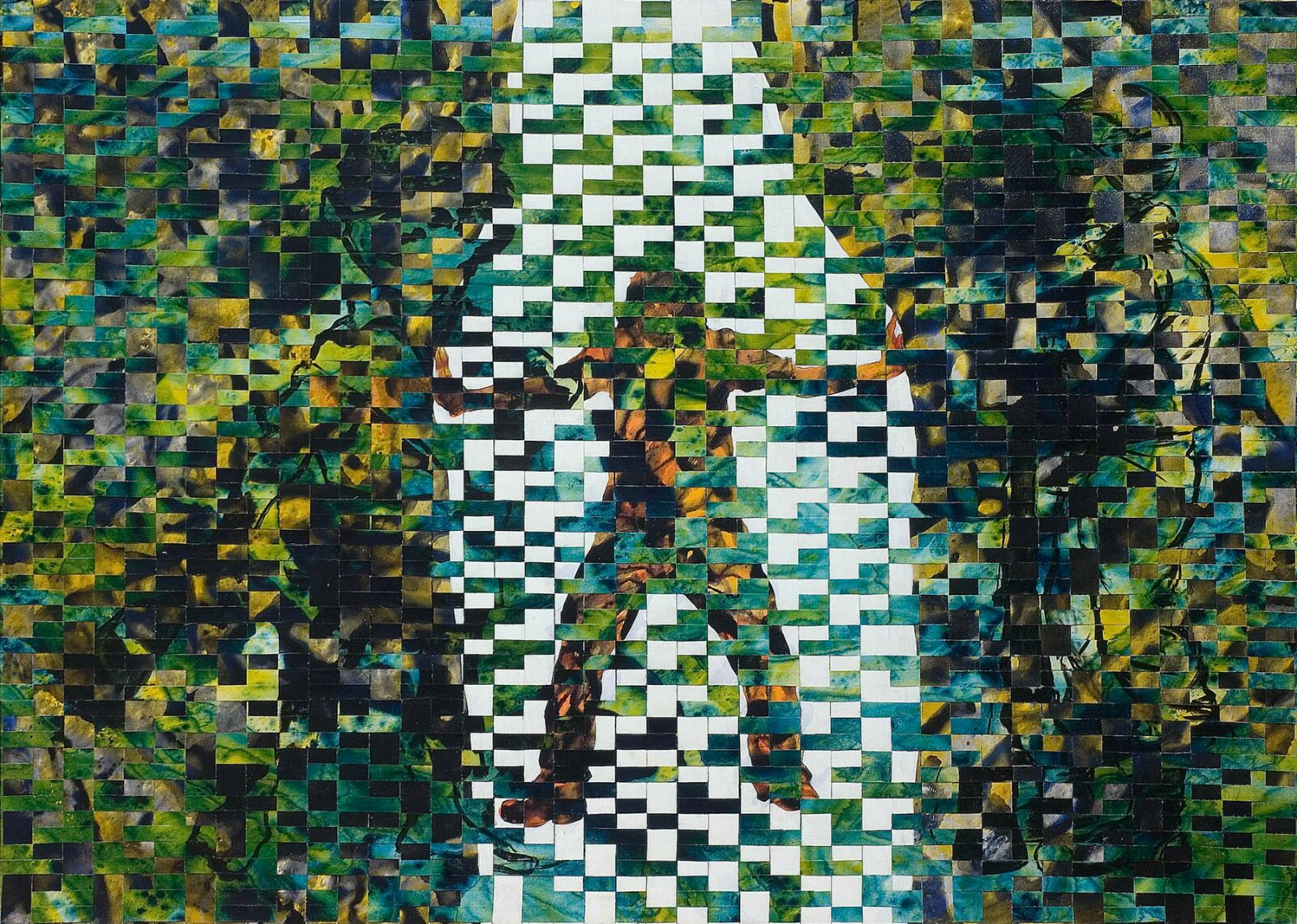 Ajay Lakhera, Acrylic on woven canvas