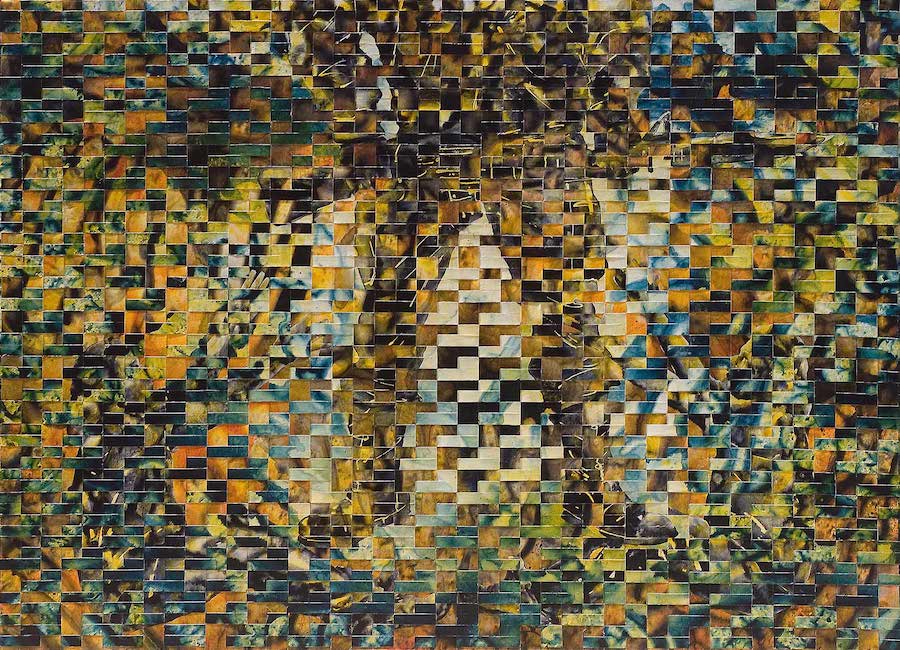 Ajay Lakhera, Acrylic on woven canvas