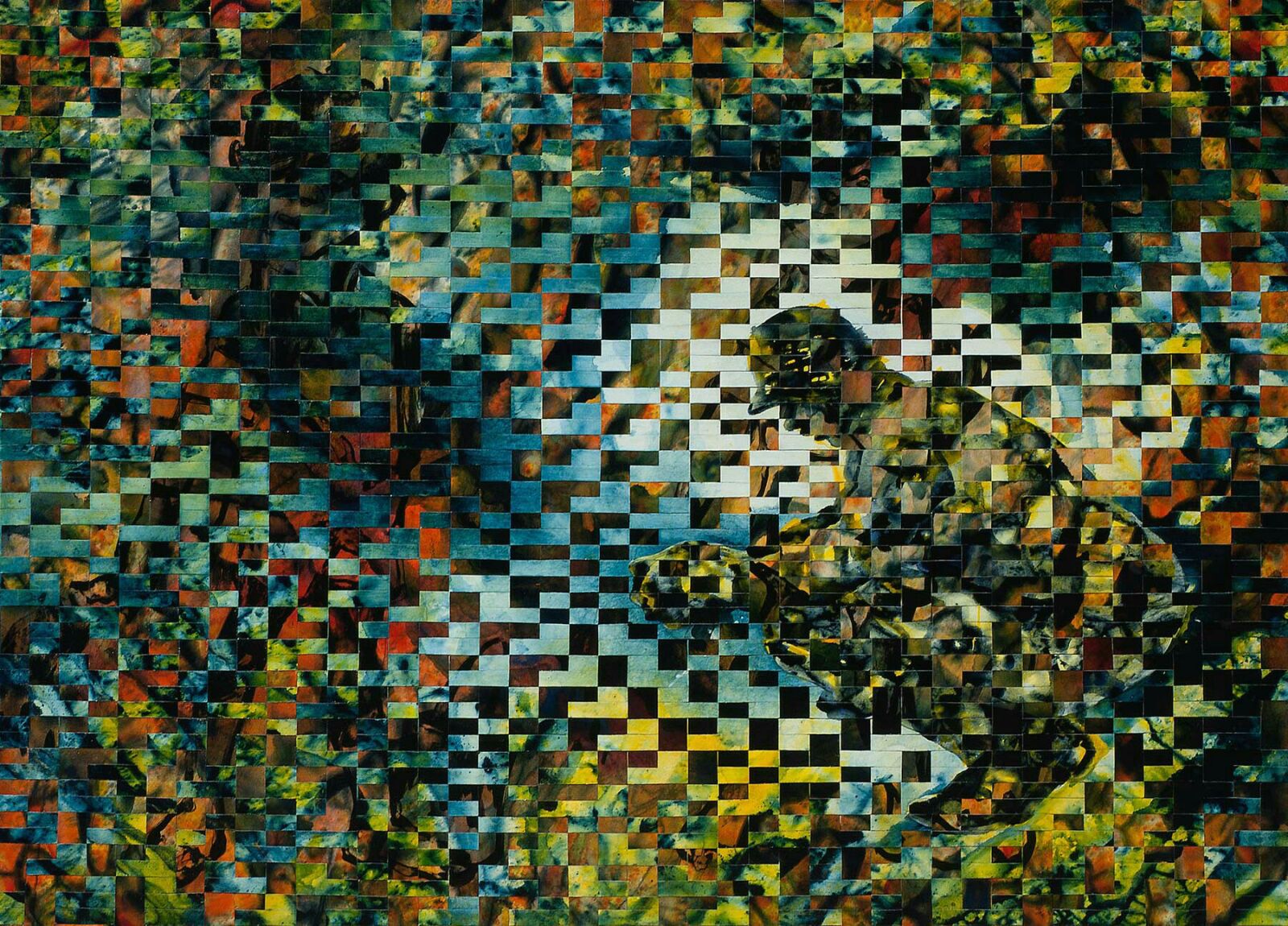 Ajay Lakhera, Acrylic on woven canvas
