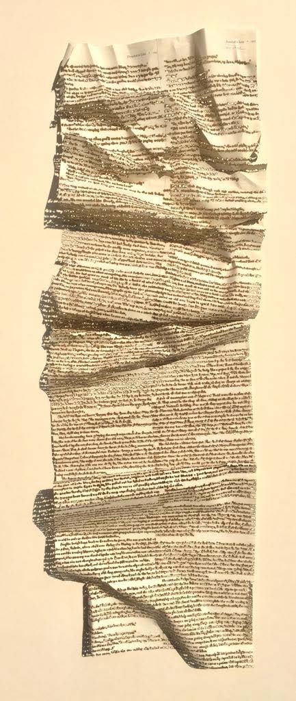 Youdhisthir Maharjan, Incense burns on reclaimed bookpages