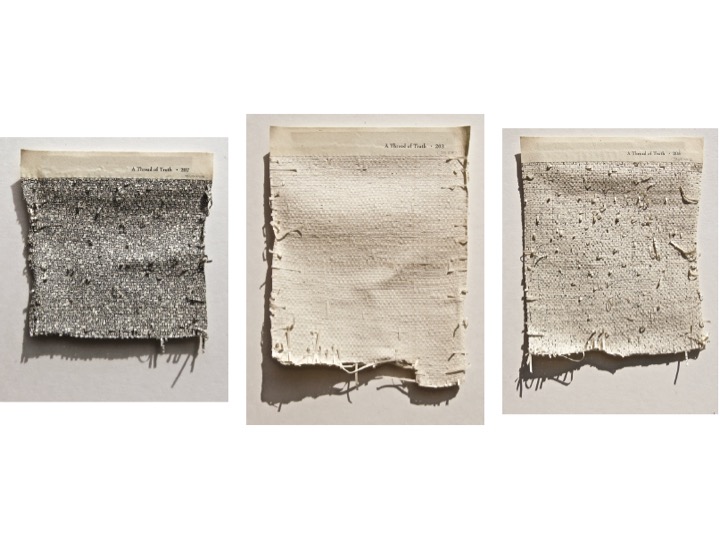 Youdhisthir Maharjan, Hand-woven strips of deacidified pages