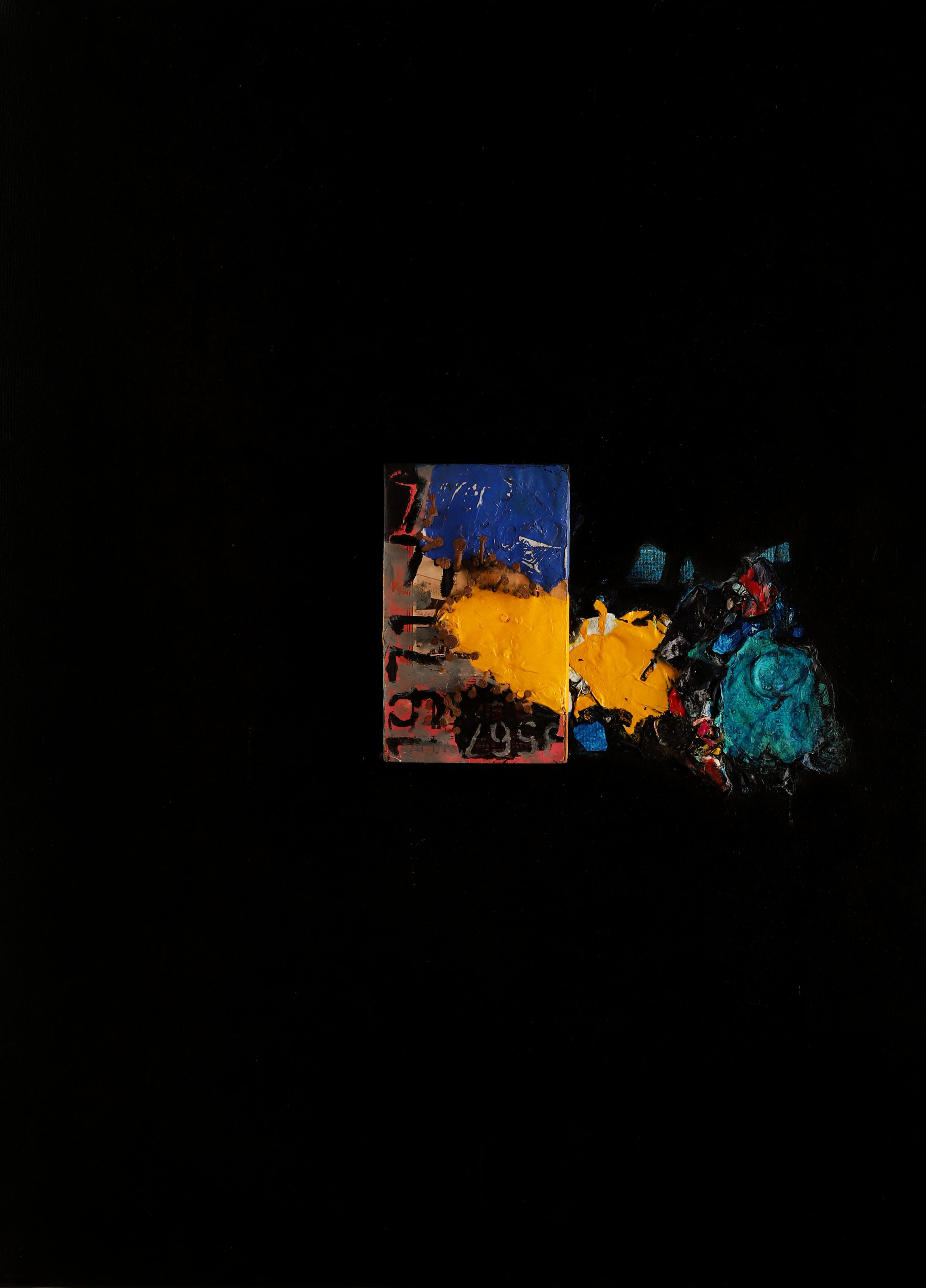 Kingsley Gunatillake, Used books & acrylic on canvas