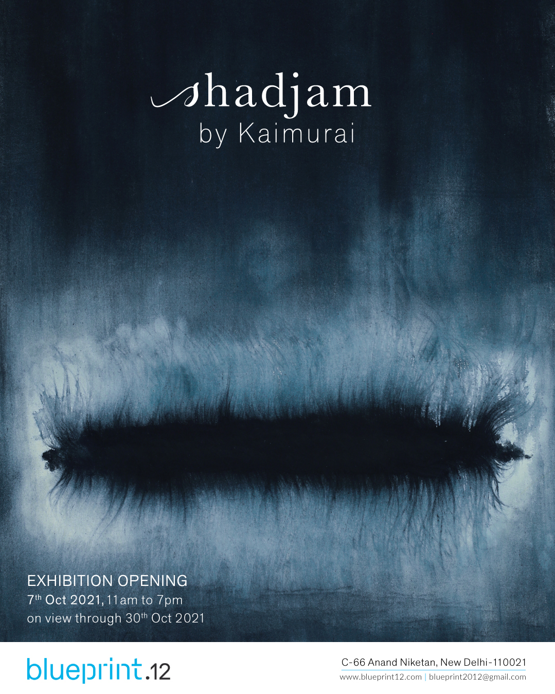 Kaimurai, Abhishek Ganesh J, Indigo on canvas and paper