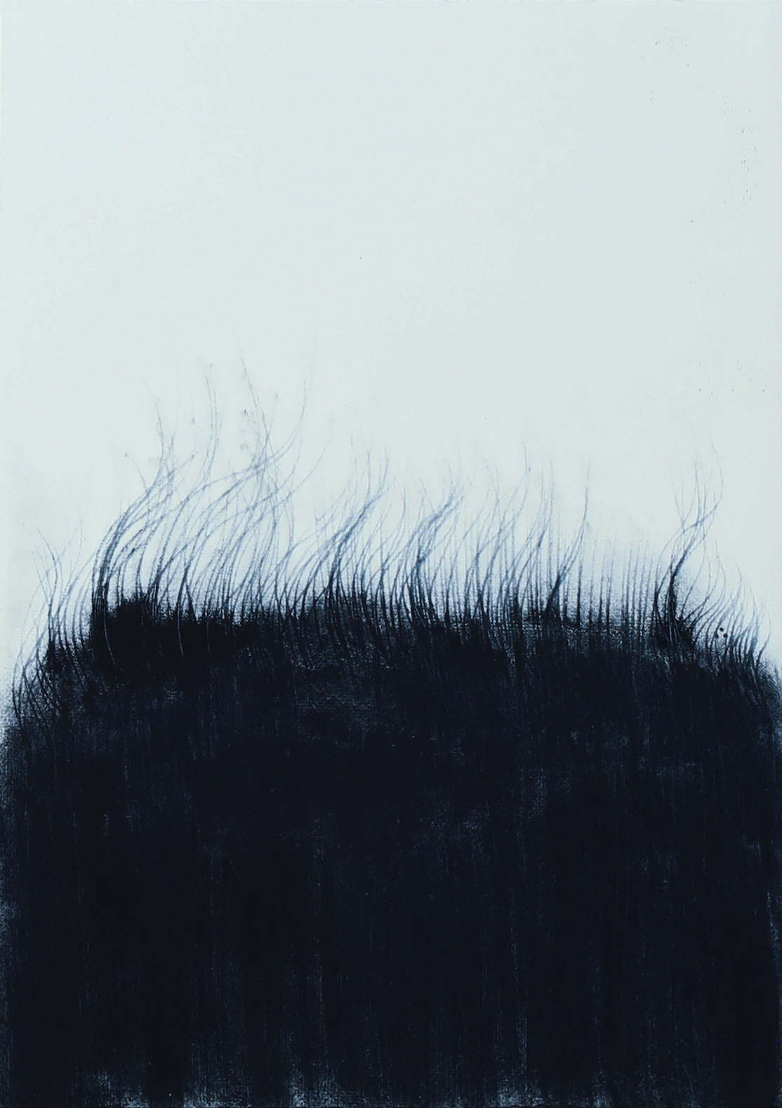 Kaimurai, indigo on paper