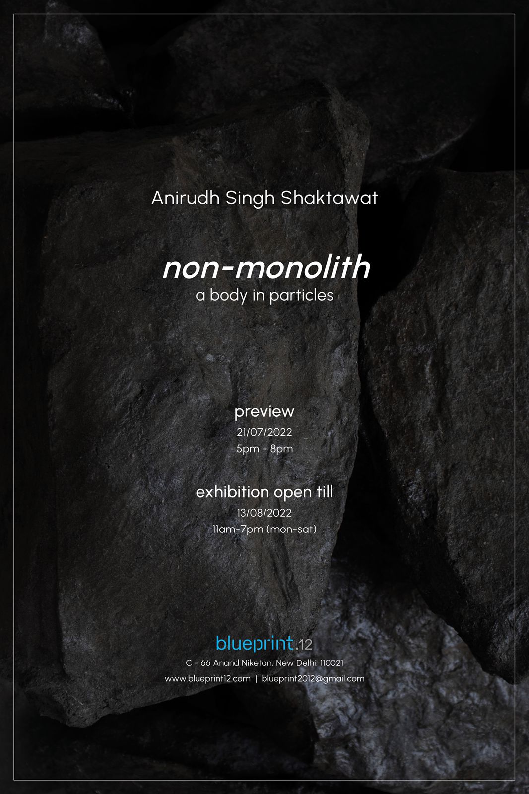Anirudh Shaktawat, sculptor, contemporary , material, rocks
