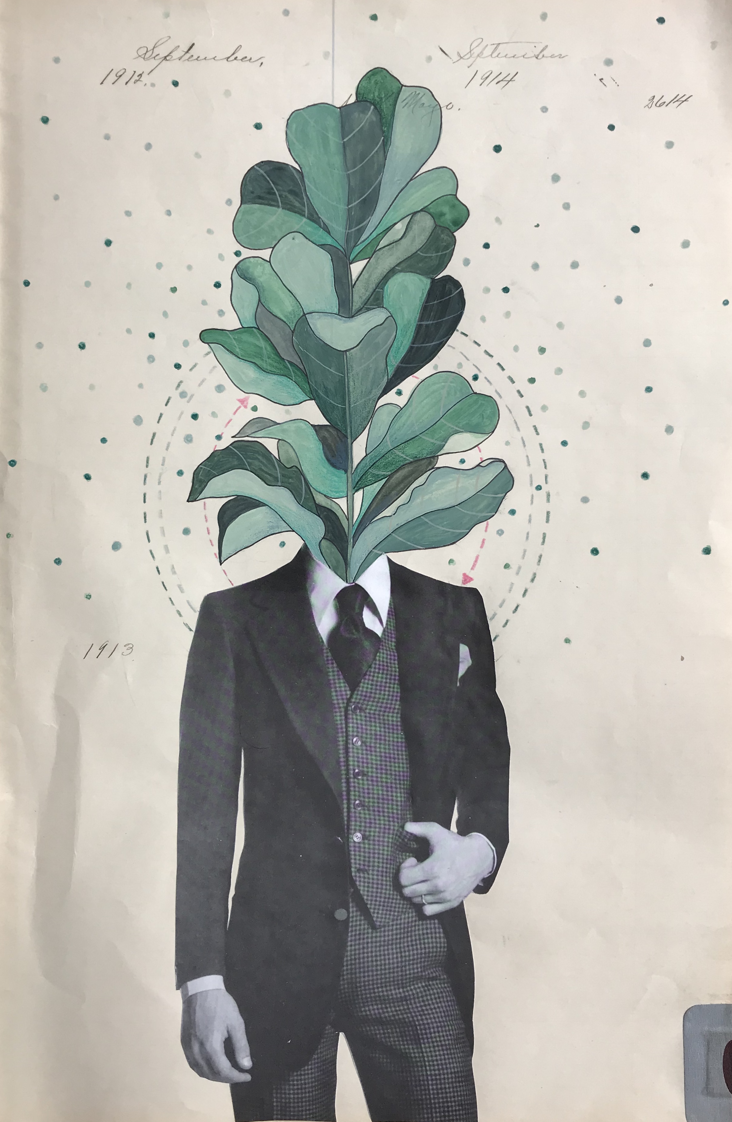 Bakula Nayak, contempoary artist, collage and drawing