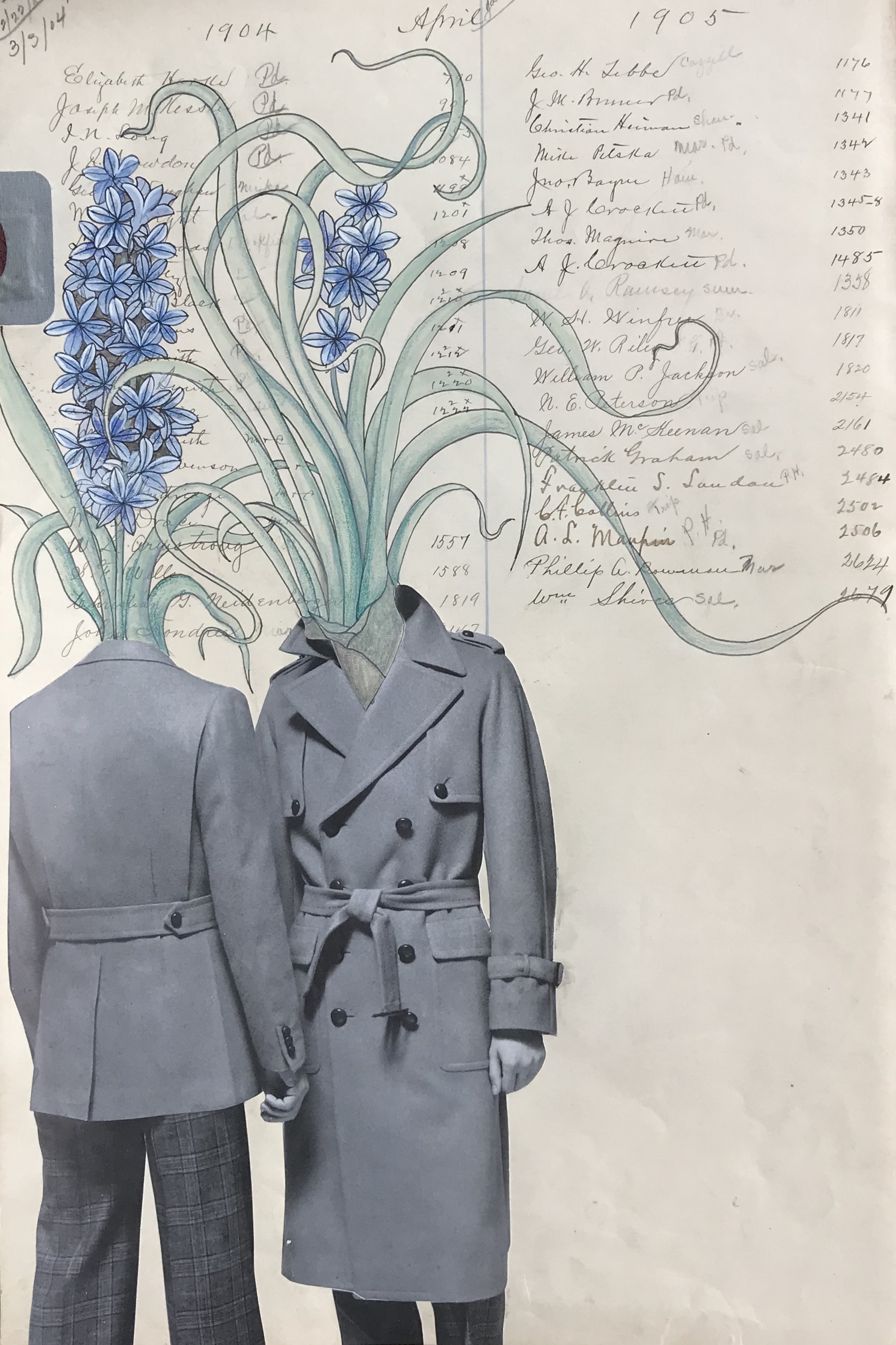Bakula Nayak, contempoary artist, collage and drawing