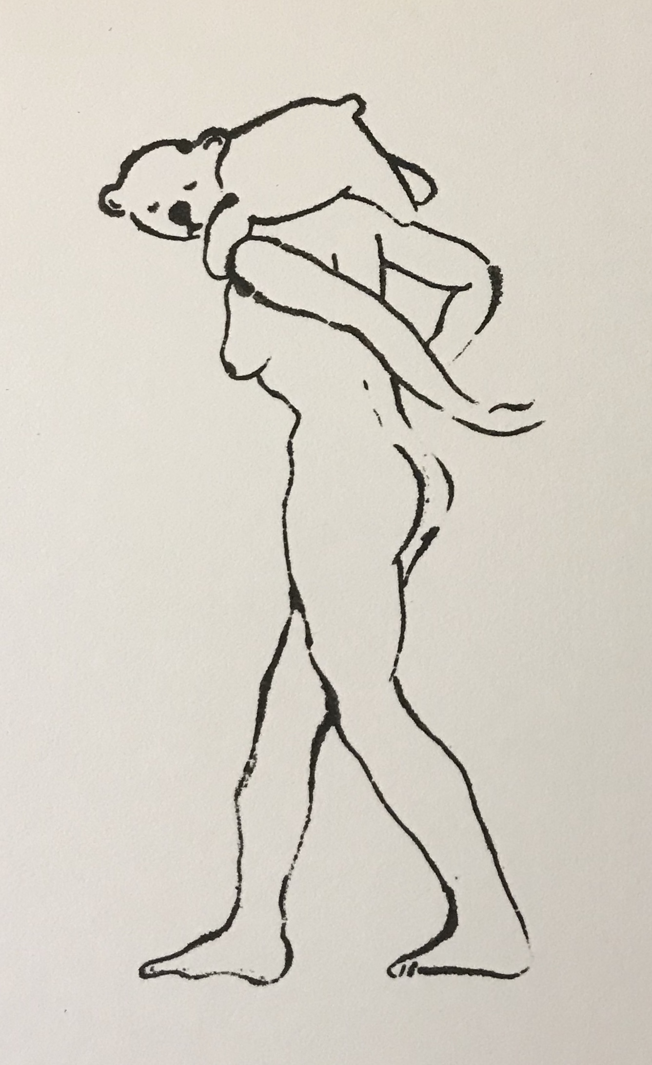Bakula Nayak, contempoary artist, ink on paper