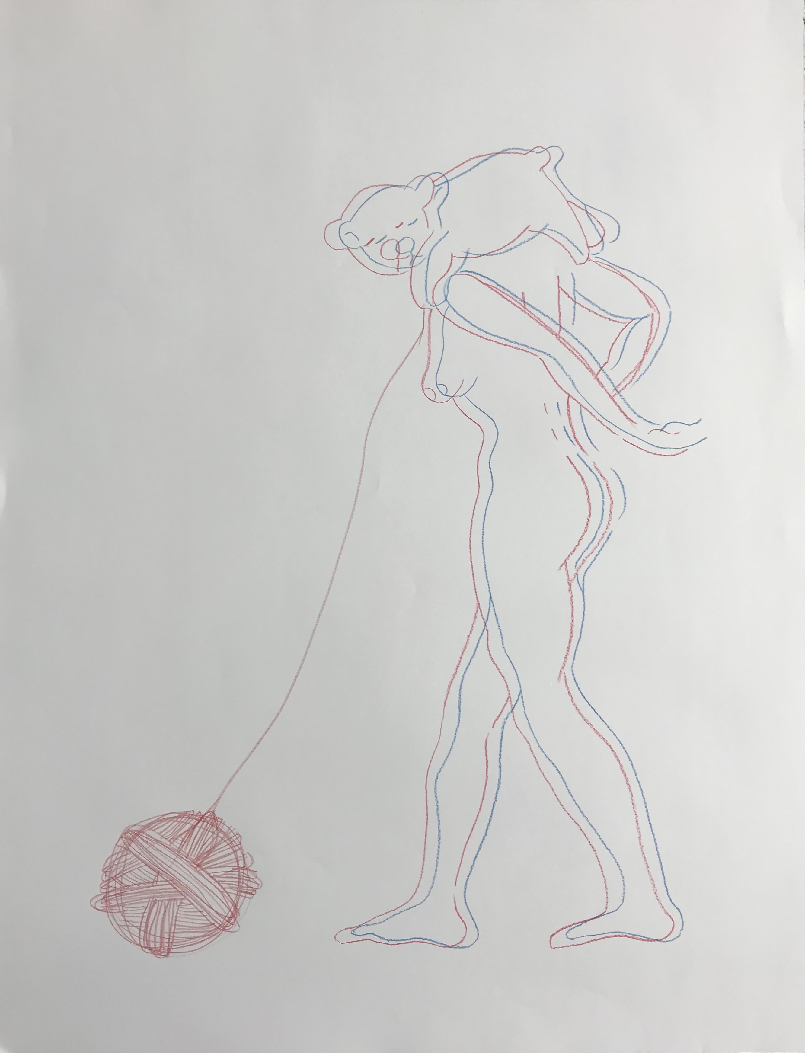 Bakula Nayak, contempoary artist, ink on paper