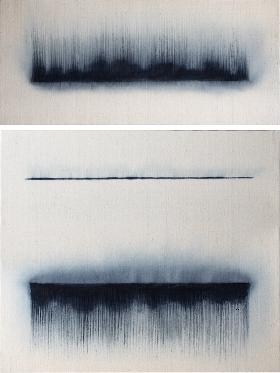 kaimurai , Indigo, khadi artwork, contemporary