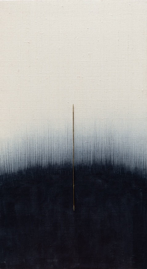 kaimurai , Indigo, khadi artwork, contemporary